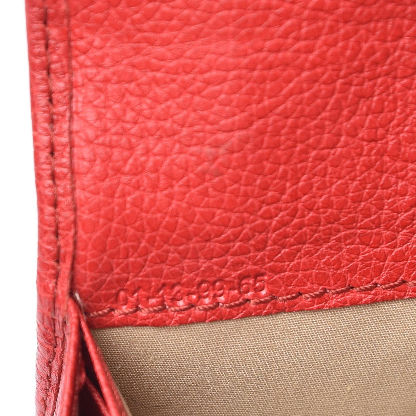 Grained Calfskin Paraty Continental Wallet Red