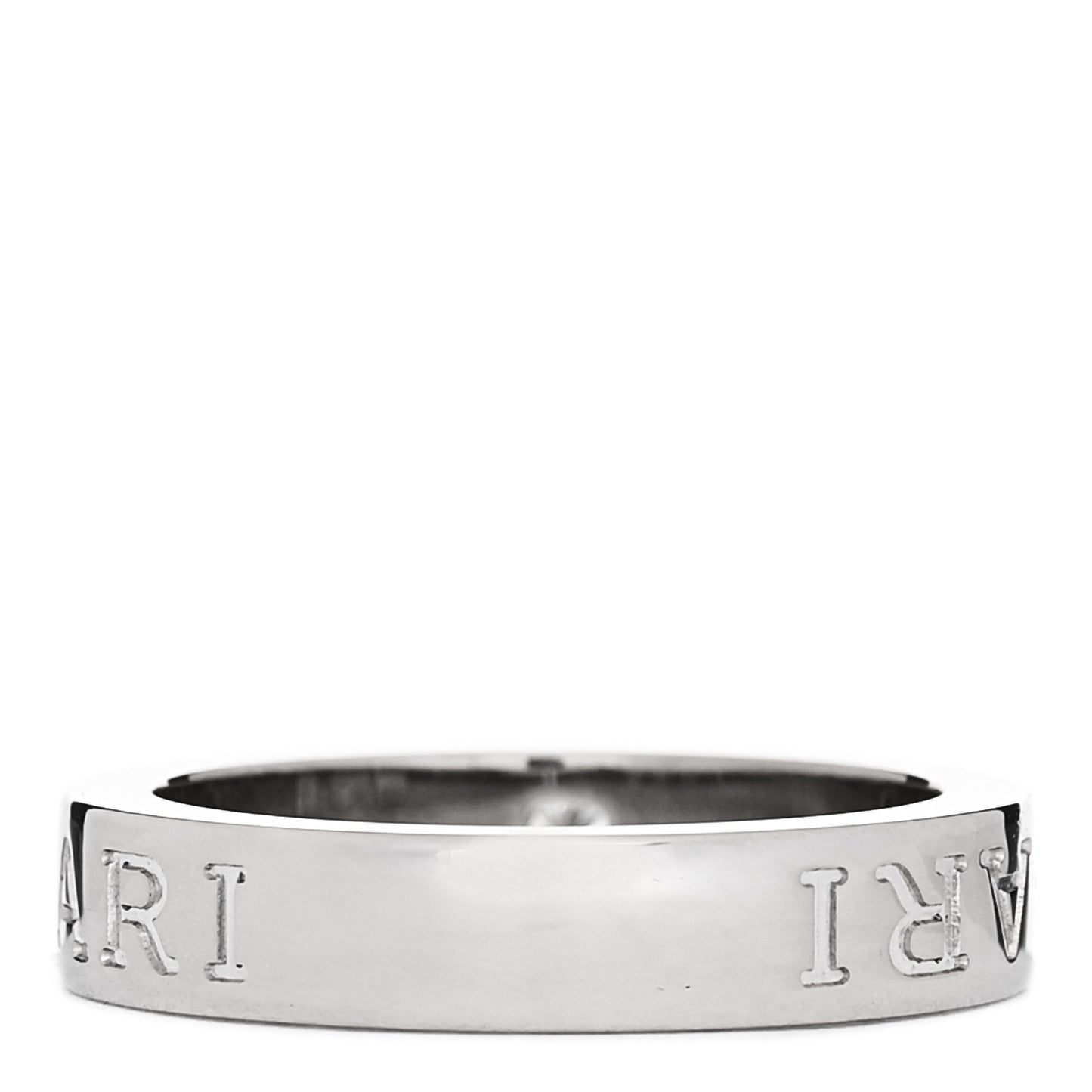 18K White Gold Diamond B.Zero1 Essential Band Ring 50 5.5