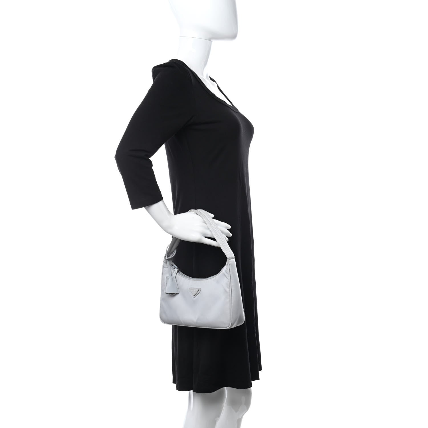 Prada Tessuto Nylon Mini Re-Edition 2000 Bag Fiordaliso 2 of 12