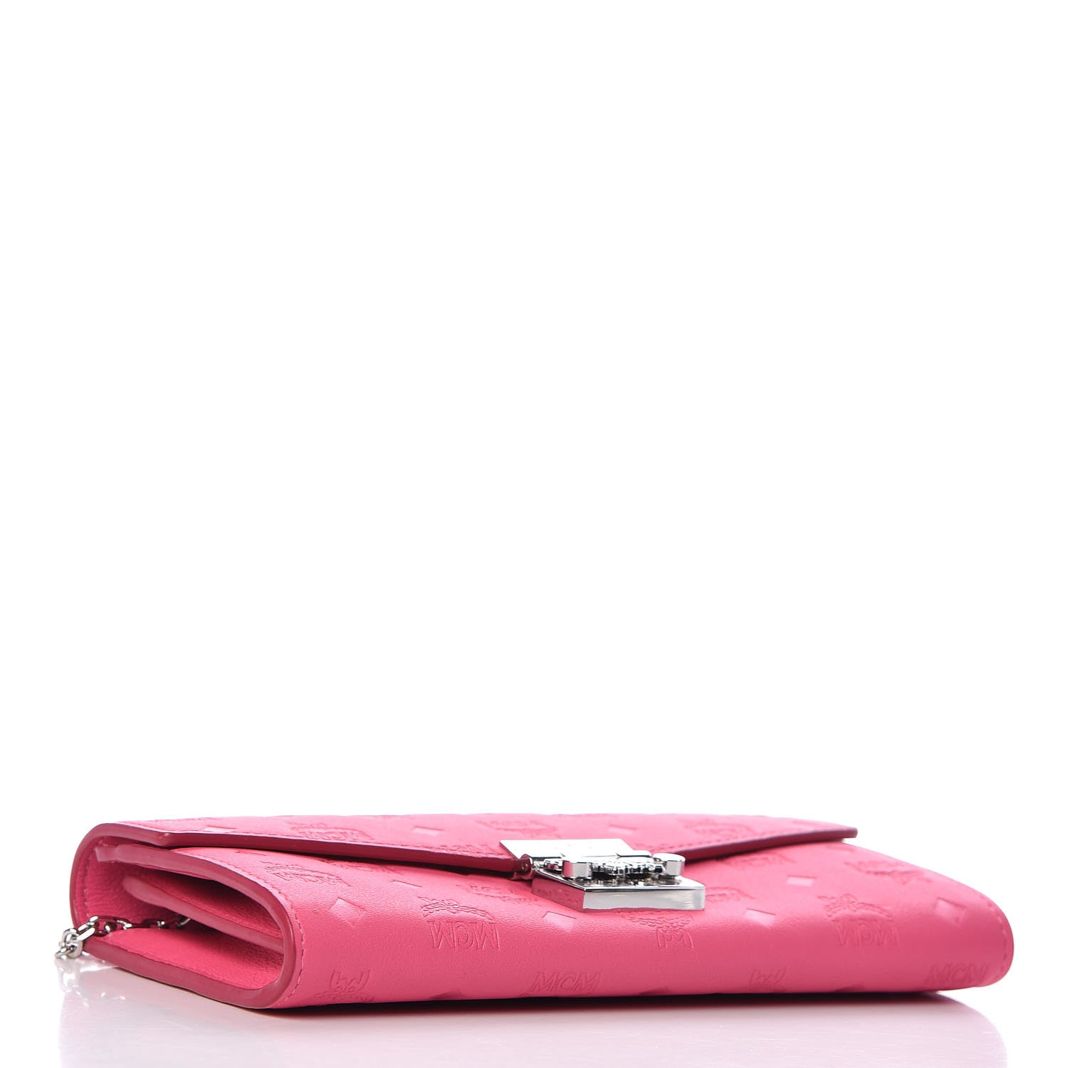 MCM Calfskin Ottomar Large Patricia Wallet On Chain Pink 4 of 8