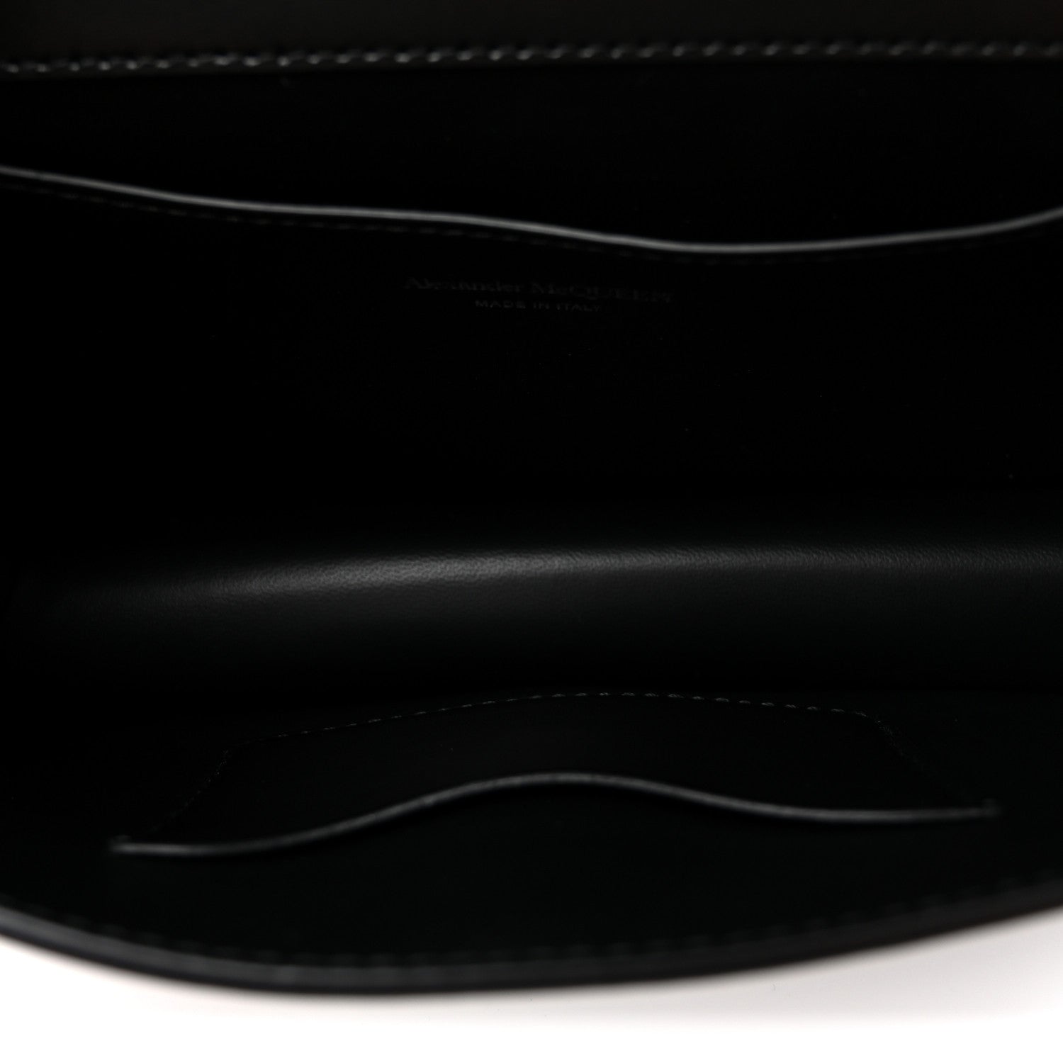 Alexander McQueen Denim Calfskin Small Slash Bag Blue Black 5 of 10