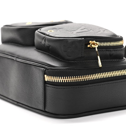 Louis Vuitton Calfskin Monogram Embossed Utility Crossbody Black 9 of 9