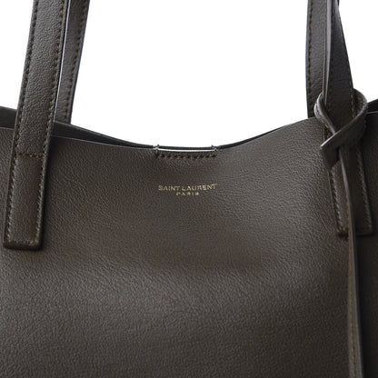 Saint Laurent Calfskin Large Shopping Tote Kaki Militaire 14 of 14