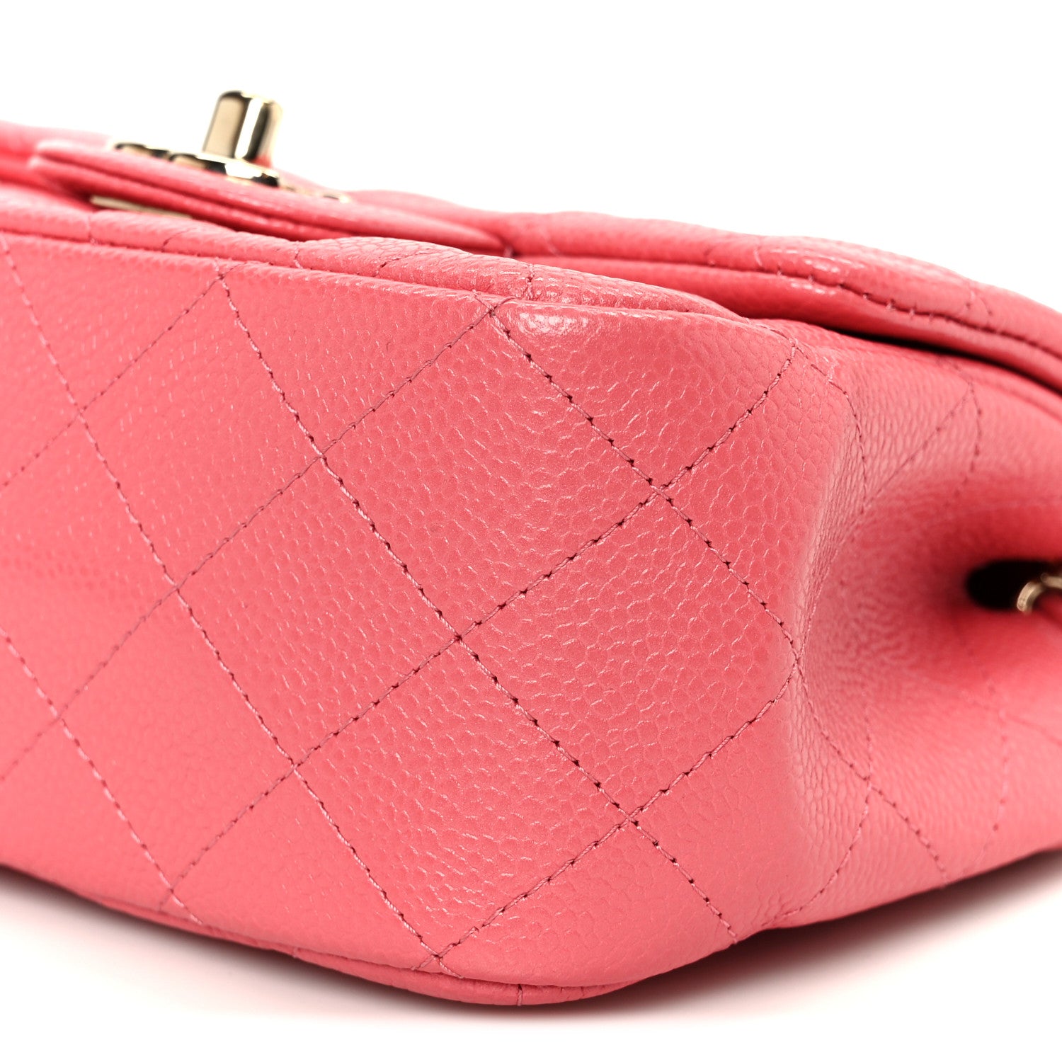 Chanel Iridescent Caviar Quilted Mini Square Flap Pink 11 of 12