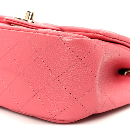 Chanel Iridescent Caviar Quilted Mini Square Flap Pink 11 of 12