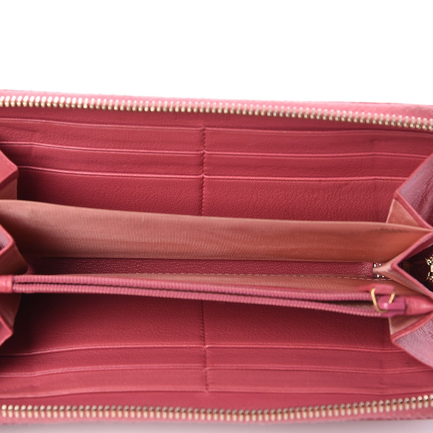 Chevre Belle De Jour Zip Around Wallet Pink
