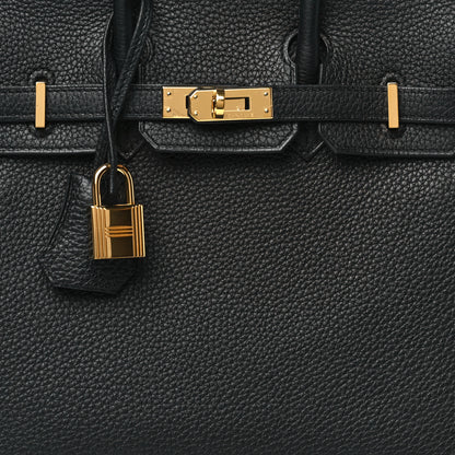 Hermes Togo Birkin 25 Black 7 of 9