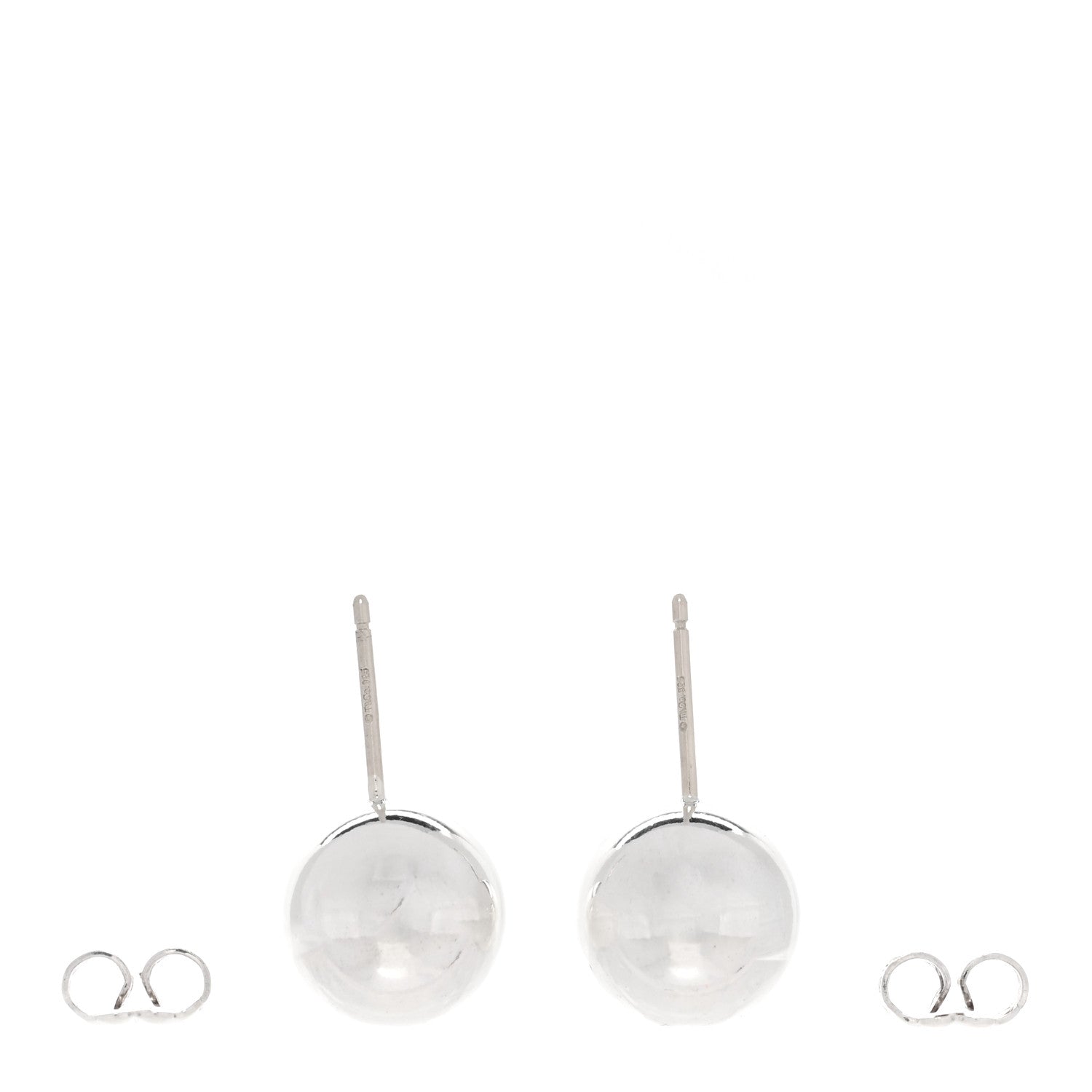 Tiffany Sterling Silver 10mm HardWear Ball Earrings 3 of 4
