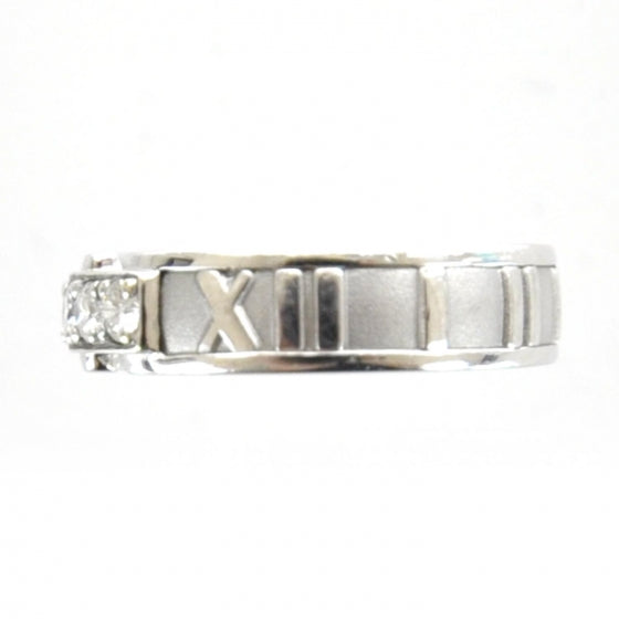 18k White Gold Diamond Atlas Ring 6