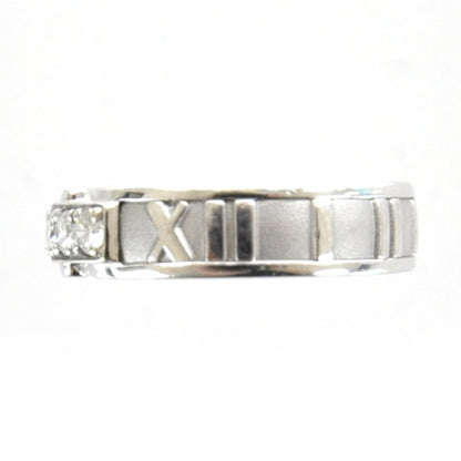 Tiffany 18k White Gold Diamond Atlas Ring 6 2 of 8