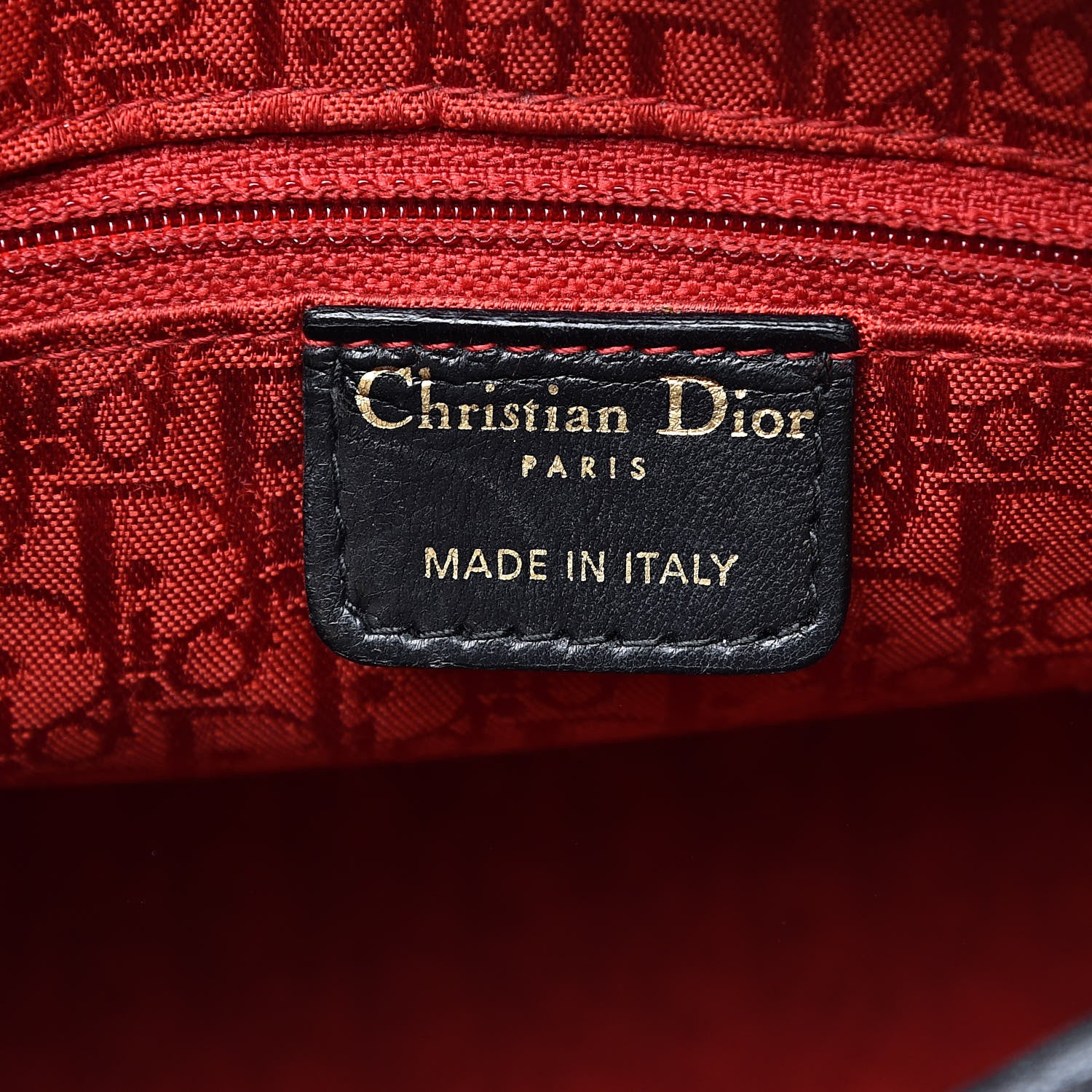 Christian Dior Lambskin Cannage Medium Lady Dior Black 6 of 18