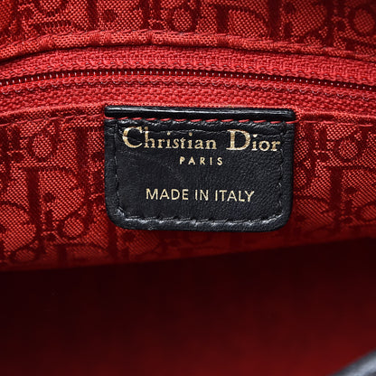 Christian Dior Lambskin Cannage Medium Lady Dior Black 6 of 18