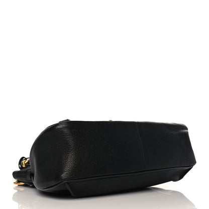 Chloe Grained Lambskin Calfskin Medium Lexa Shoulder Bag Black 4 of 9