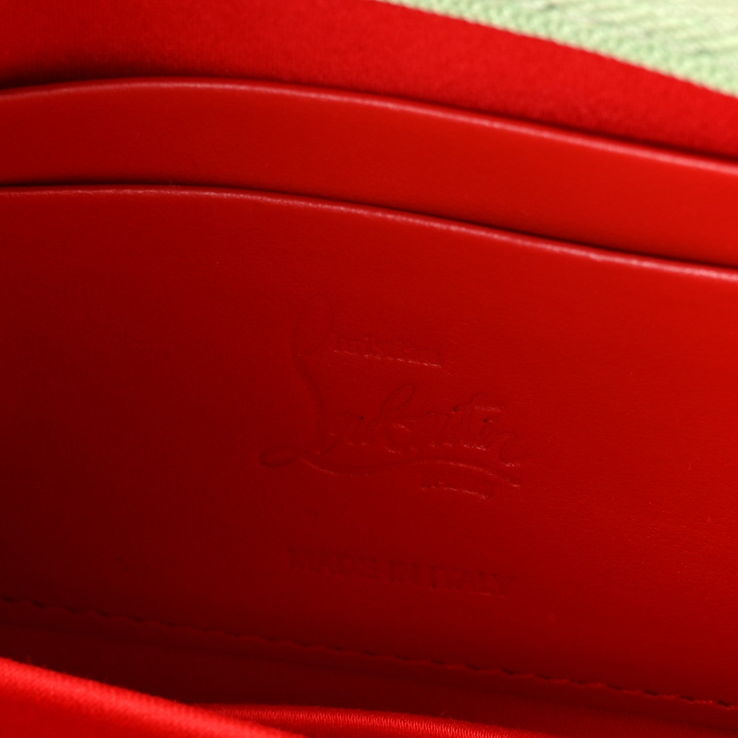 Christian Louboutin Patent Psychic Loubitwist Clutch Studio Green 6 of 9