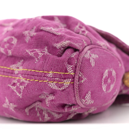 Louis Vuitton Monogram Denim Mini Pleaty Fuchsia 8 of 9