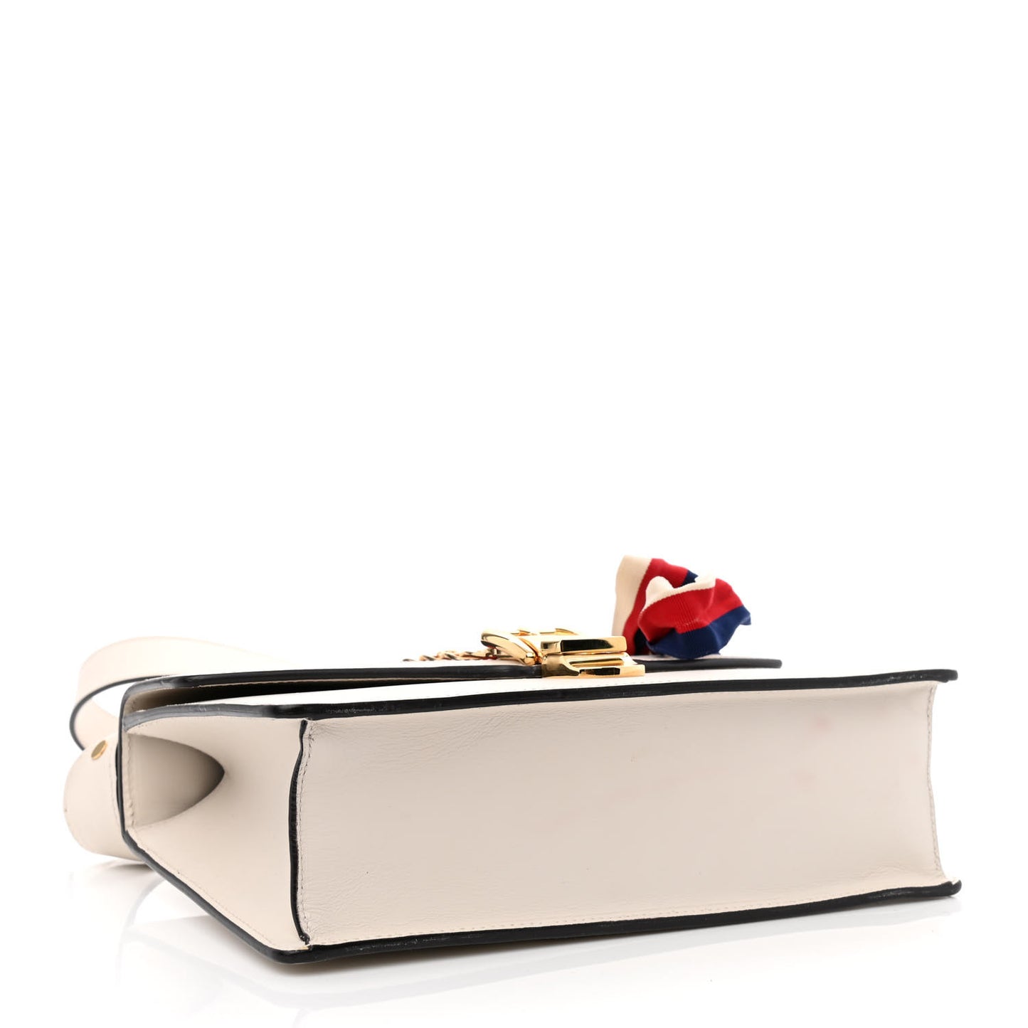 Calfskin Small Sylvie Shoulder Bag Off White