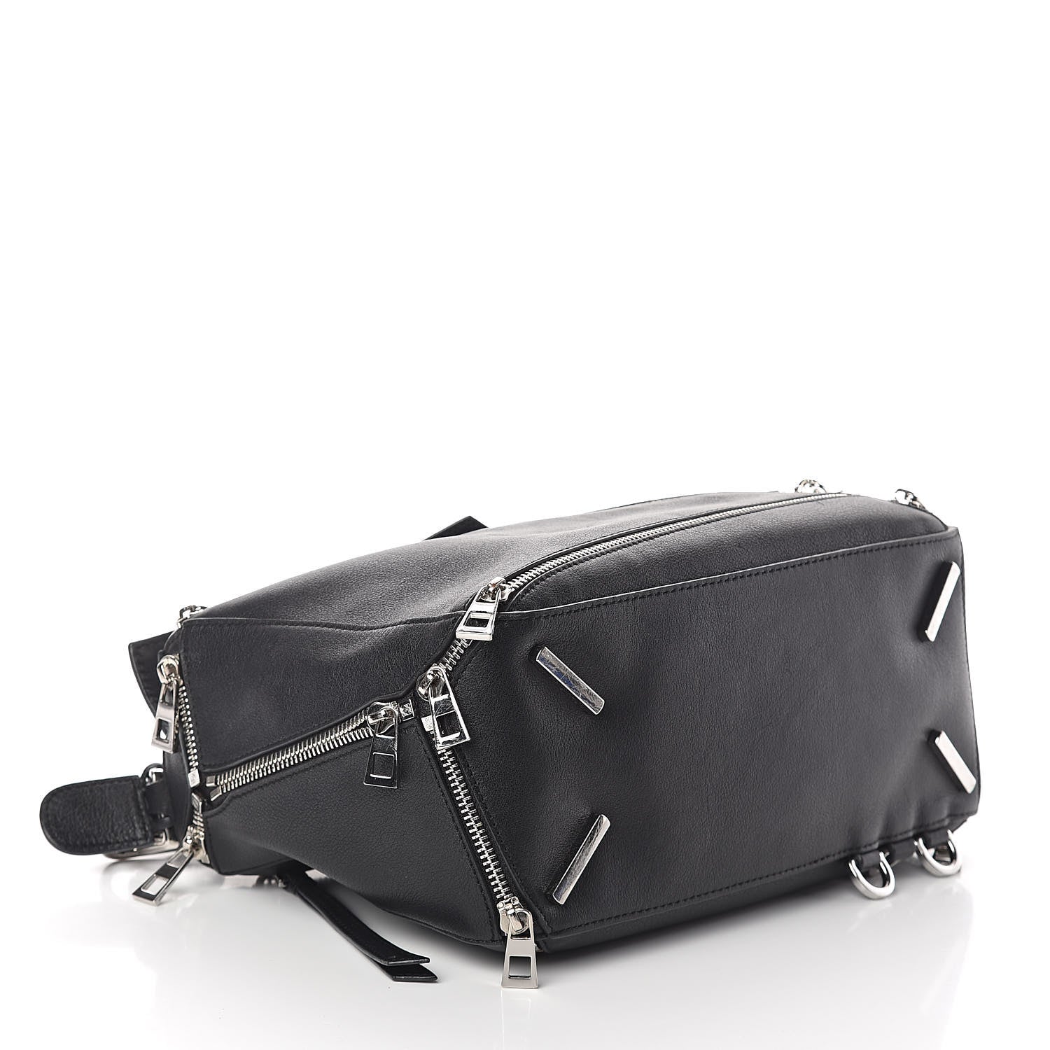 Loewe Calfskin Zipper Puzzle Bag Black 4 of 11