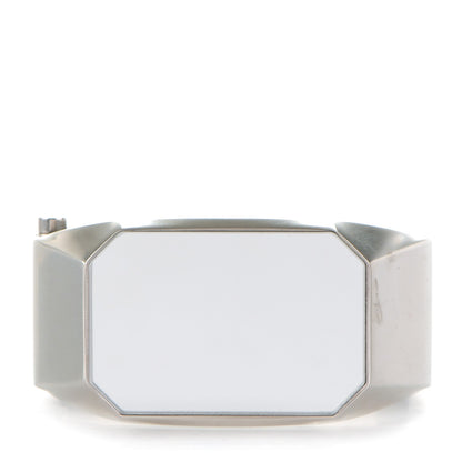 Chanel Metal CC Mirror Cuff Silver 1 of 5