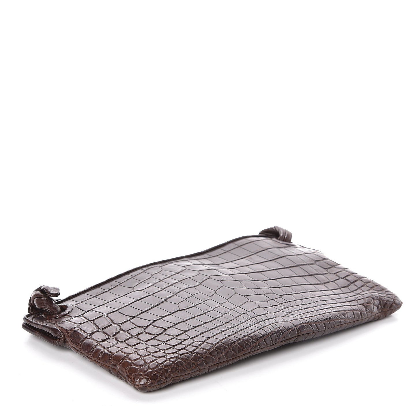 Crocodile Shoulder Bag Brown