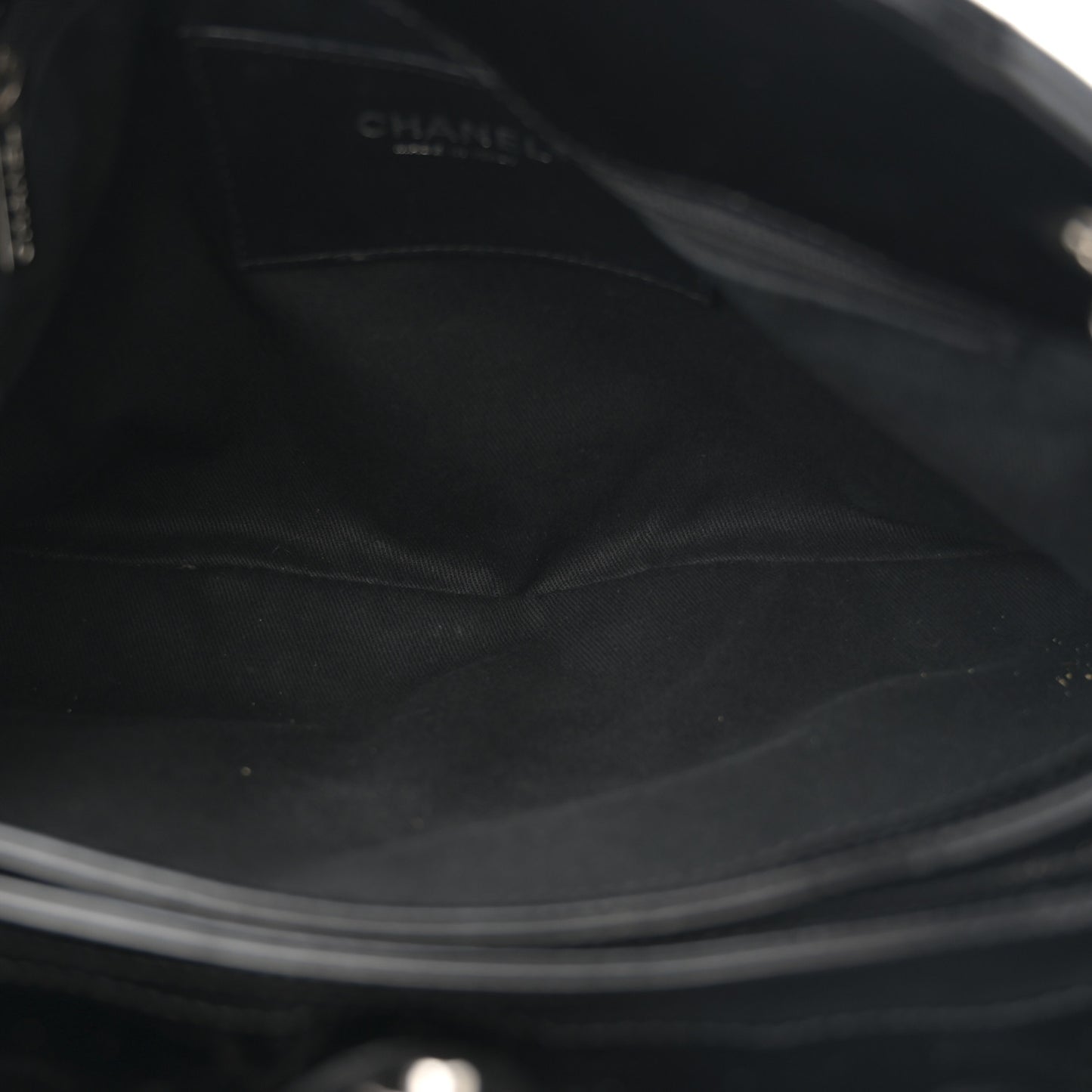 Patent Quilted Medium Just Mademoiselle Bowling Bag Black