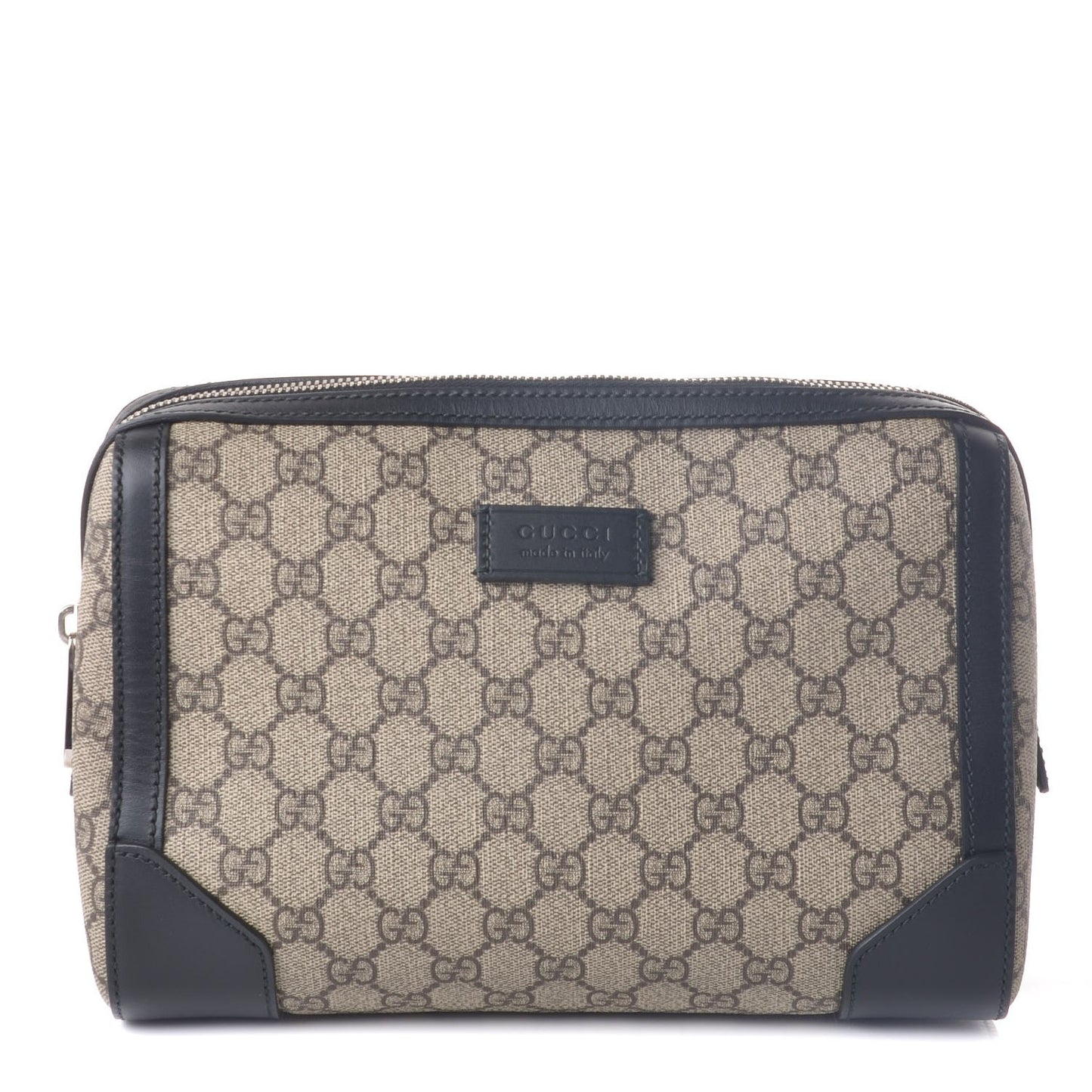 GG Supreme Monogram Toiletry Case Black