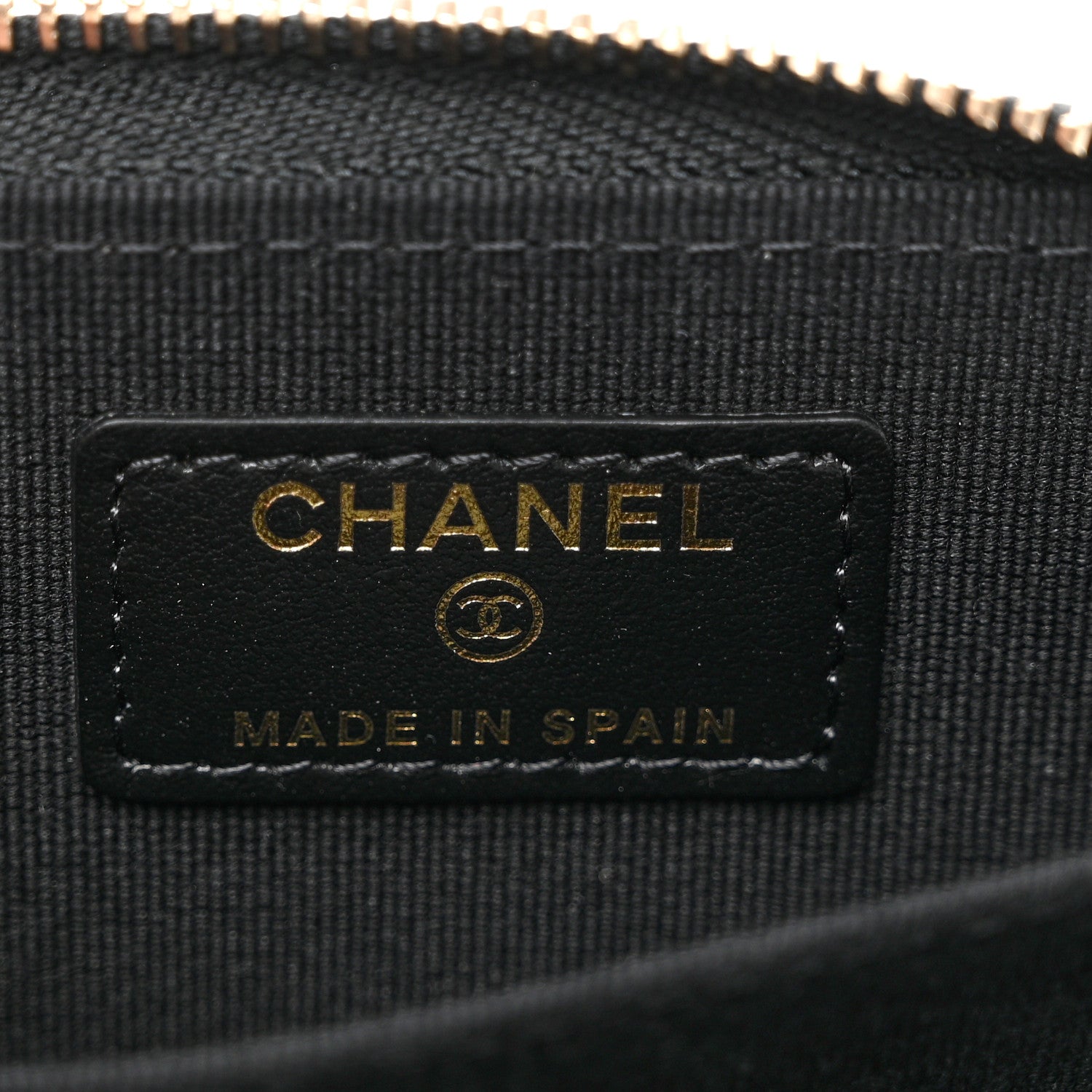Chanel Caviar Enamel Coco Casino Quilted Zip Coin Purse Black 6 of 8