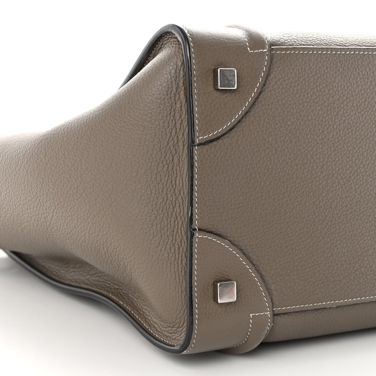 Drummed Calfskin Mini Luggage Souris