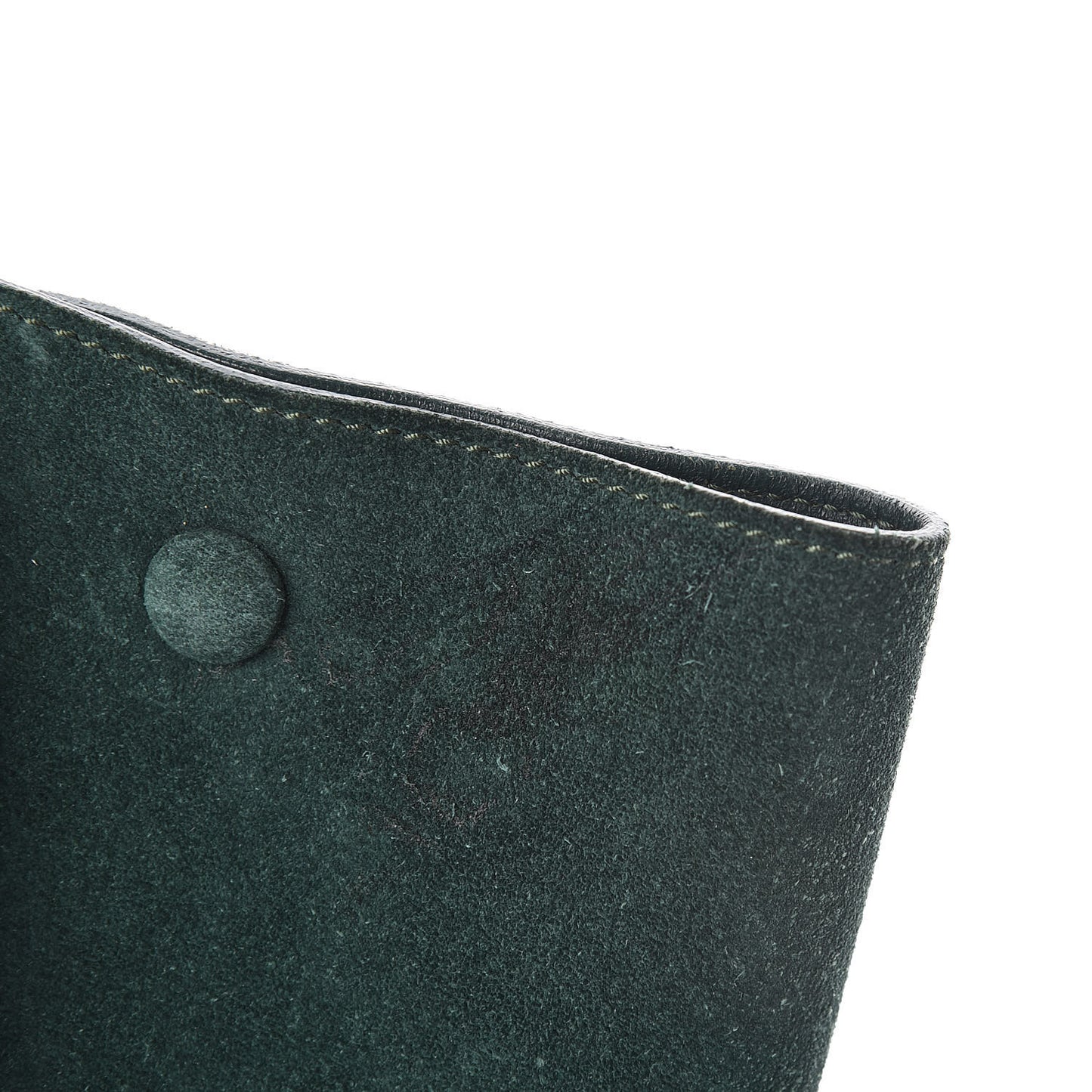 Smooth Calfskin Suede Medium Tri-Color Trapeze Green Burgundy