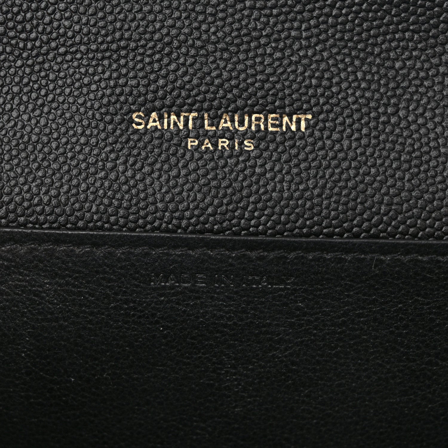 Saint Laurent Grain de Poudre Uptown Chain Wallet Black 6 of 11