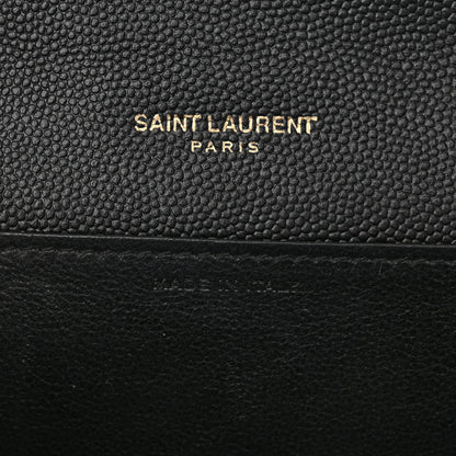 Saint Laurent Grain de Poudre Uptown Chain Wallet Black 6 of 11