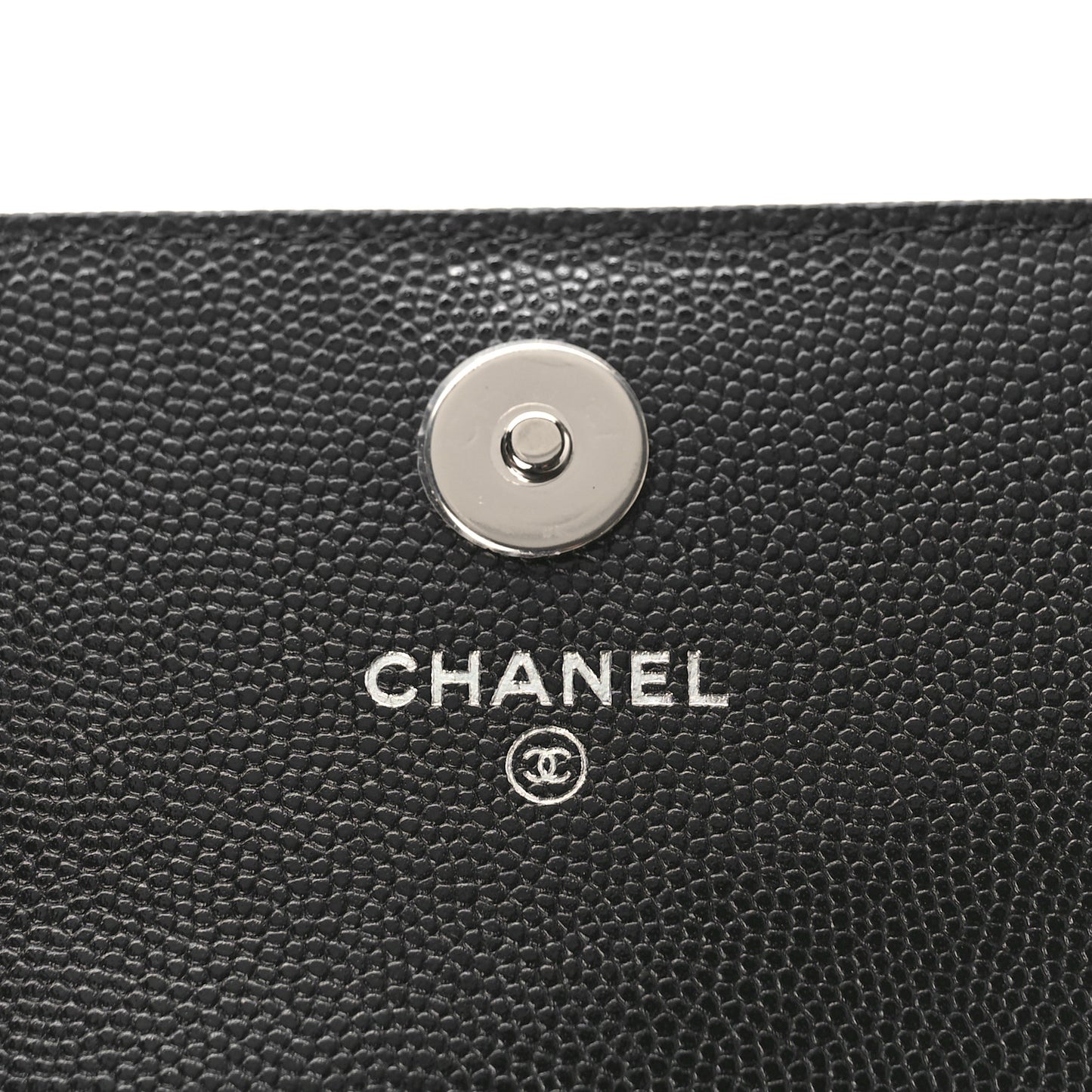 Caviar Quilted My Everything Belt Flap Card Holder Black