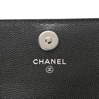 Chanel Caviar Quilted My Everything Belt Flap Card Holder Black 6 of 9