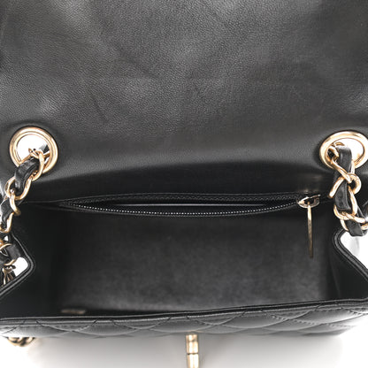 Chanel Lambskin Quilted Mini Square Flap Black 5 of 10