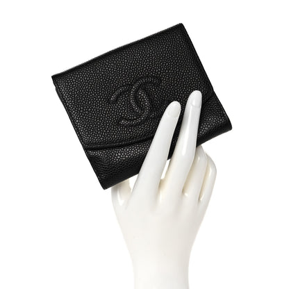 Chanel Caviar Timeless CC Flap Wallet Black 2 of 13