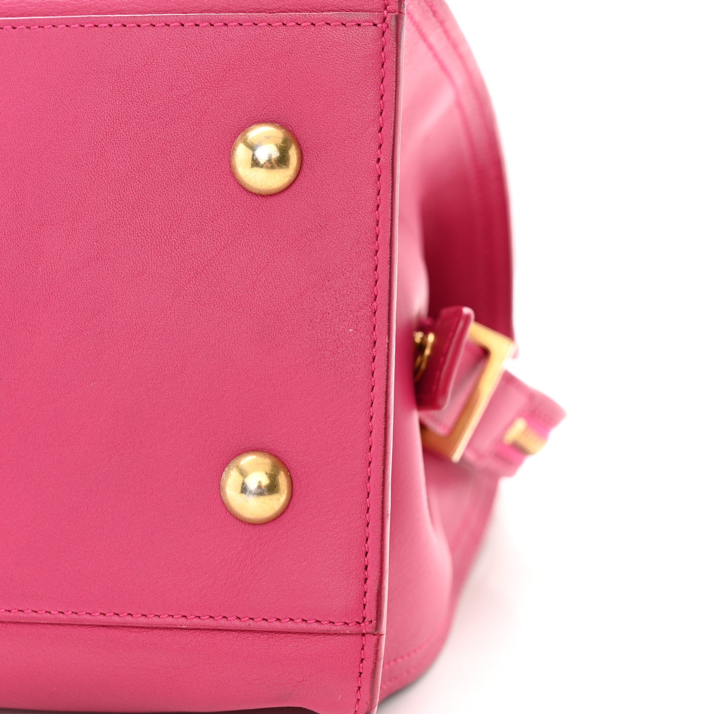 Calfskin Small Classic Y Cabas Fuchsia