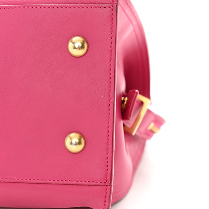 Saint Laurent Calfskin Small Classic Y Cabas Fuchsia 10 of 13