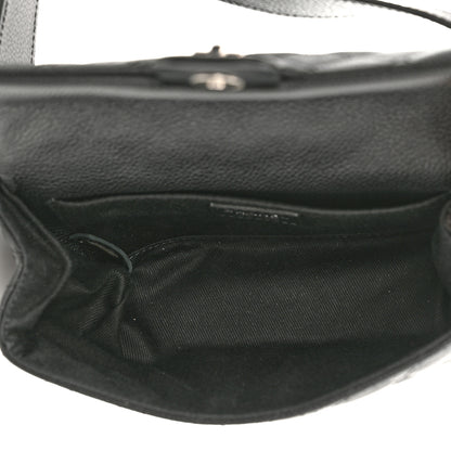 Chanel Grained Calfskin Quilted 2.55 Reissue Flap Belt Bag Clutch Black 5 of 10
