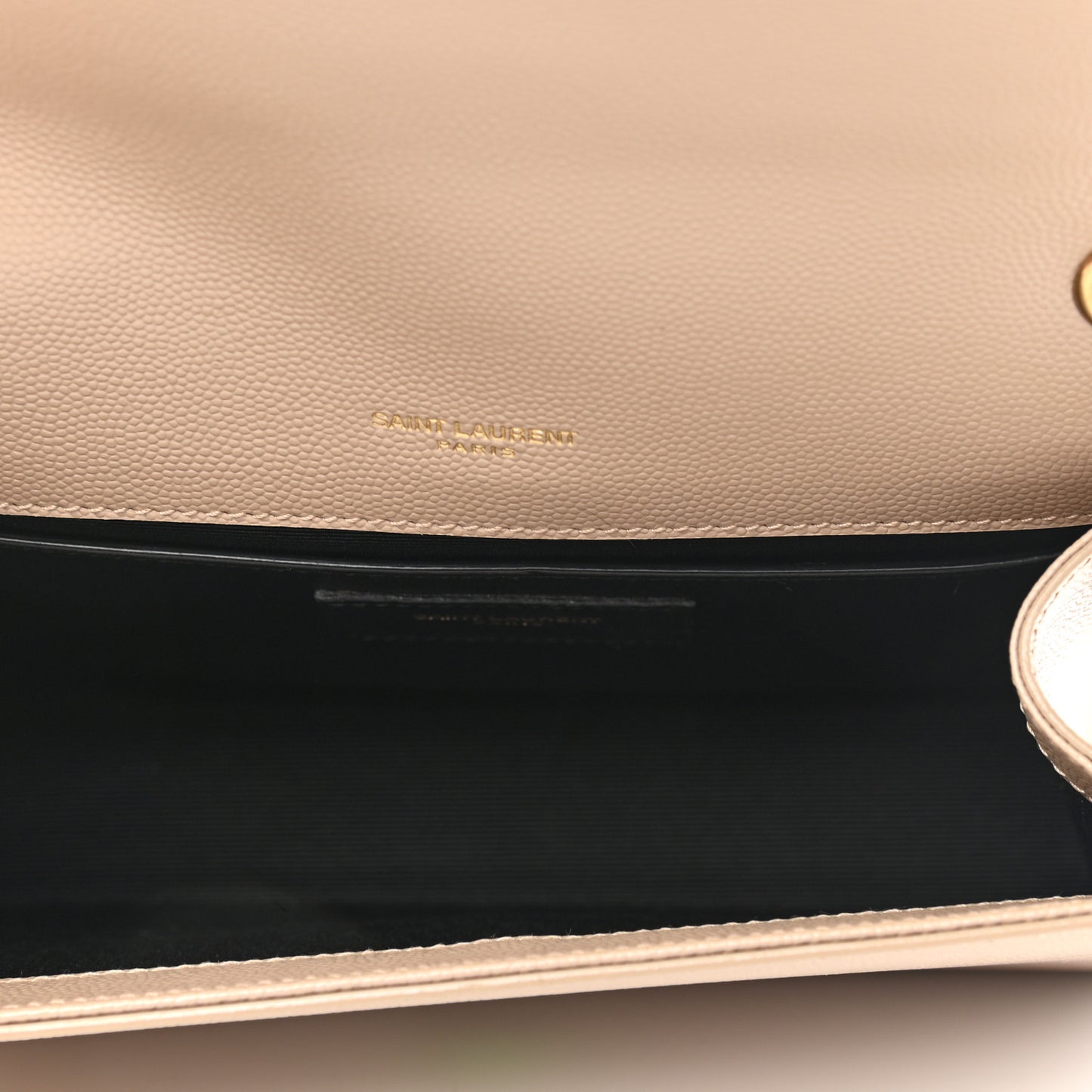 Grain De Poudre Small Monogram Kate Satchel Dark Beige