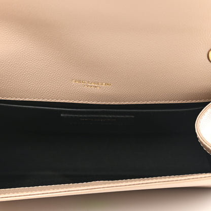 Saint Laurent Grain De Poudre Small Monogram Kate Satchel Dark Beige 5 of 12