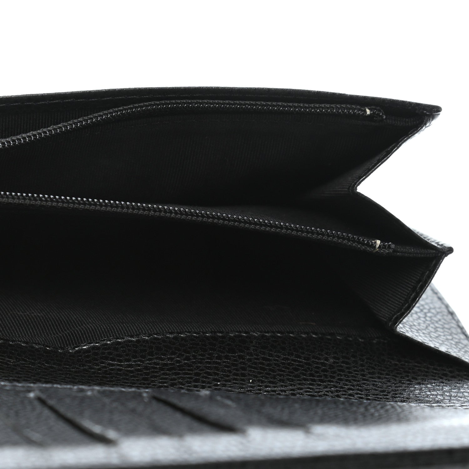 Chanel Caviar Quilted Yen Wallet Black 6 of 10