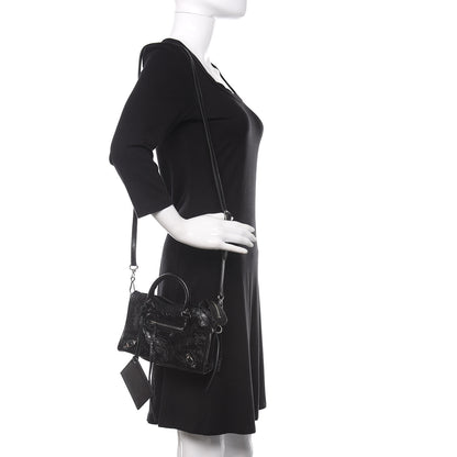 Balenciaga Agneau Classic Silver Hardware Nano City Black 2 of 10