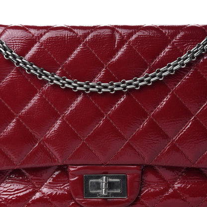 Chanel Distressed Patent Quilted 2.55 Reissue 227 Flap Red 14 of 14