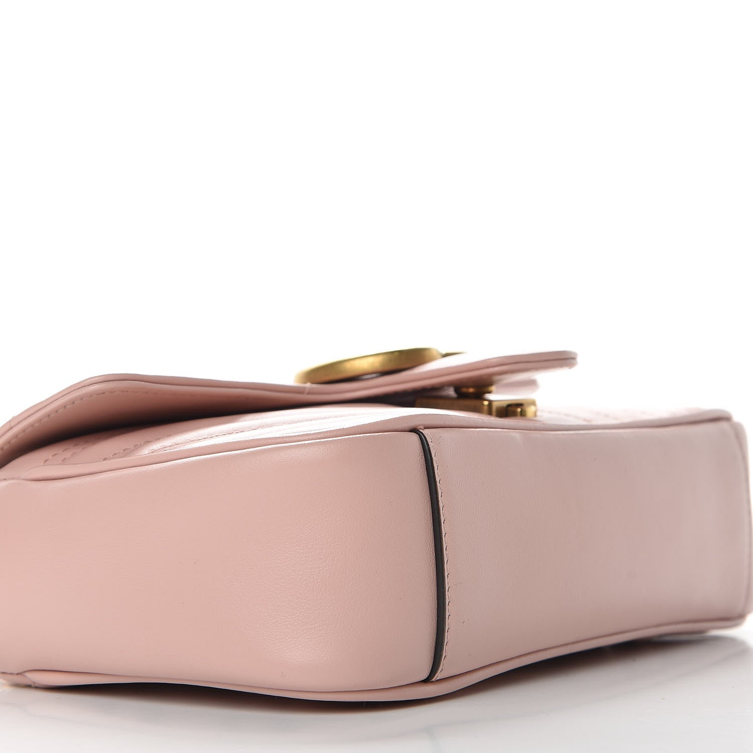 Gucci Calfskin Matelasse Mini GG Marmont Shoulder Bag Perfect Pink 6 of 9