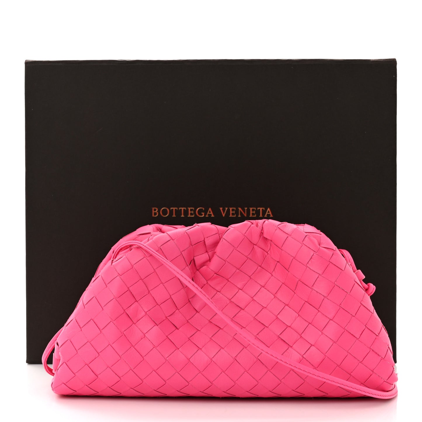 Nappa Intrecciato The Mini Pouch Rosa Shock