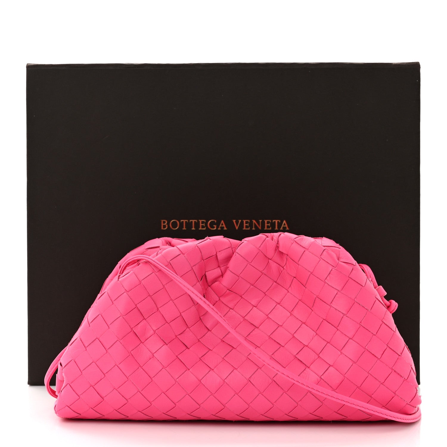 Bottega Veneta Nappa Intrecciato The Mini Pouch Rosa Shock 11 of 11