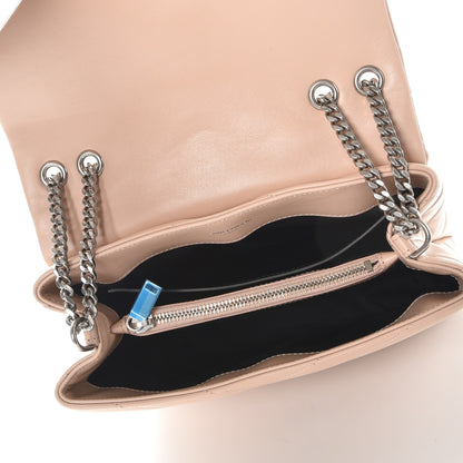 Saint Laurent Calfskin Y Quilted Monogram Small Loulou Chain Satchel Rose Antic 5 of 8