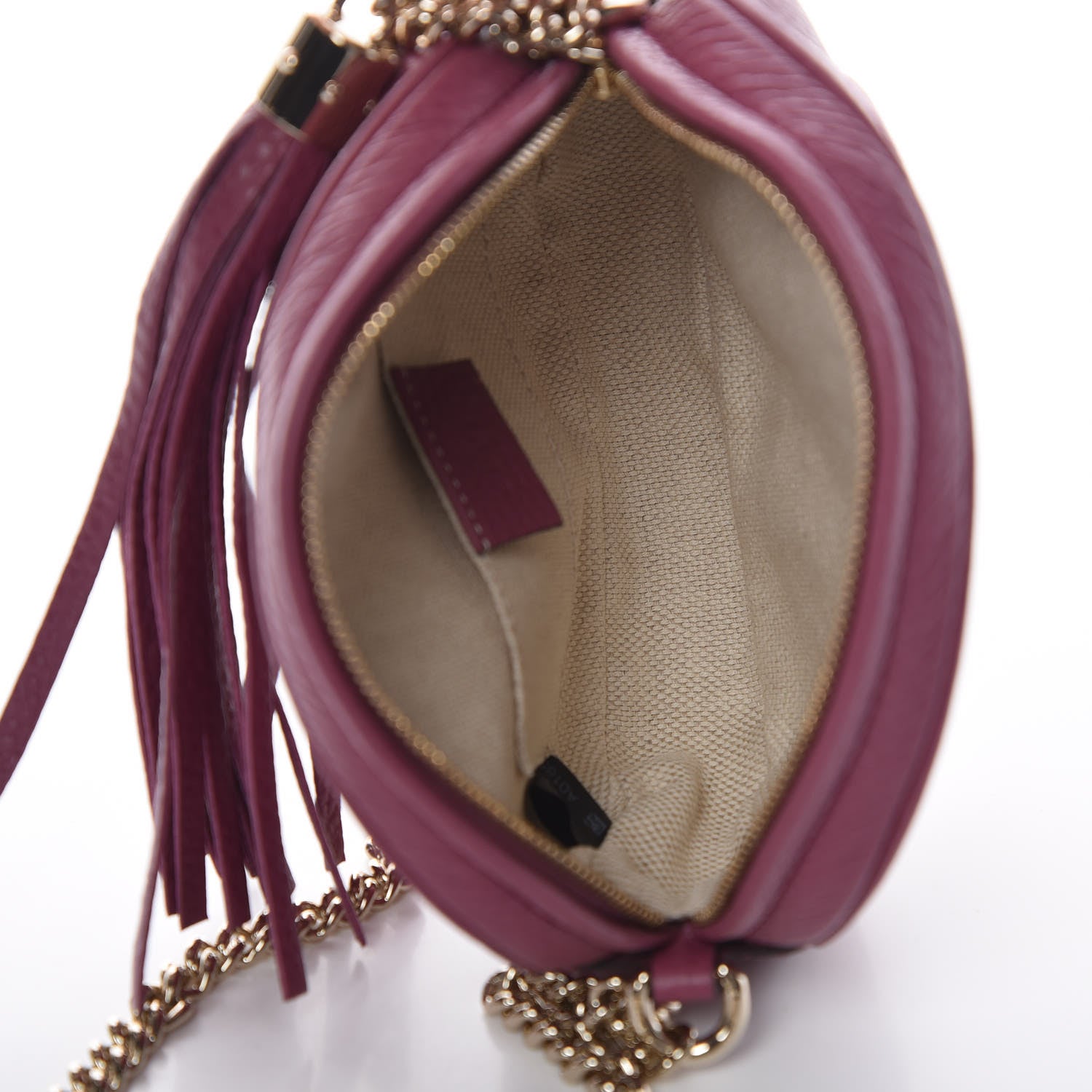 Gucci Cellarius Calfskin Mini Soho Chain Bag Peonia Flower 5 of 7