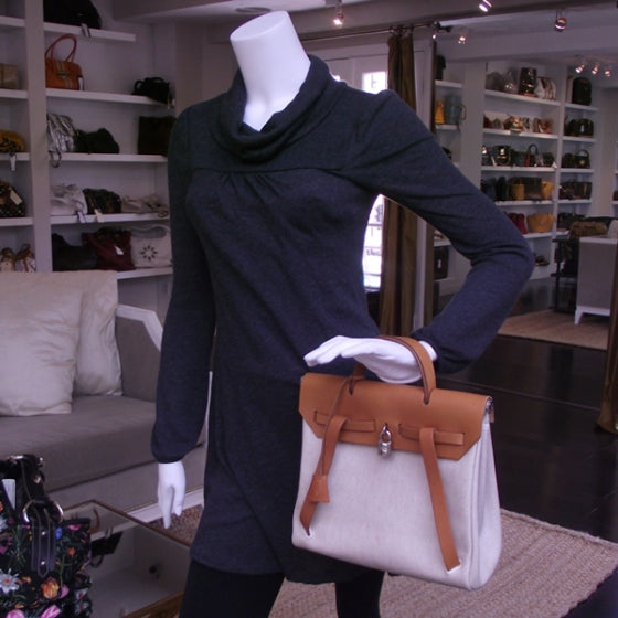 Hermes Her Bag Herbag Backpack Sand 2 in 1 2 of 11