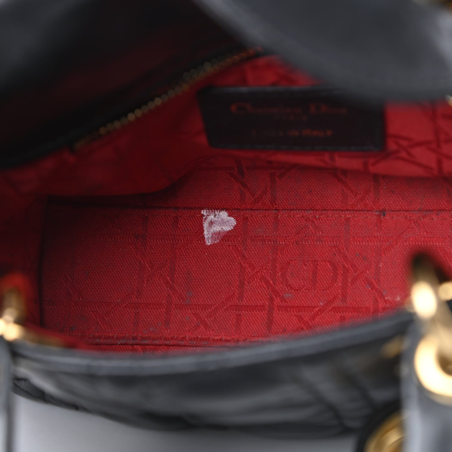 Christian Dior Lambskin Cannage Mini Lady Dior Black 13 of 24