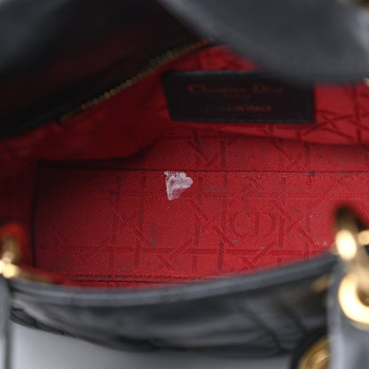 Christian Dior Lambskin Cannage Mini Lady Dior Black 13 of 24